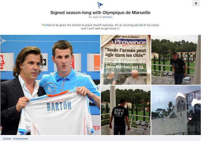 Transfert de Joey Barton à l'Olympique de Marseille