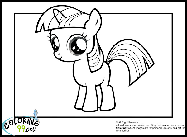 My Little Pony Twilight Sparkle Coloring Pages