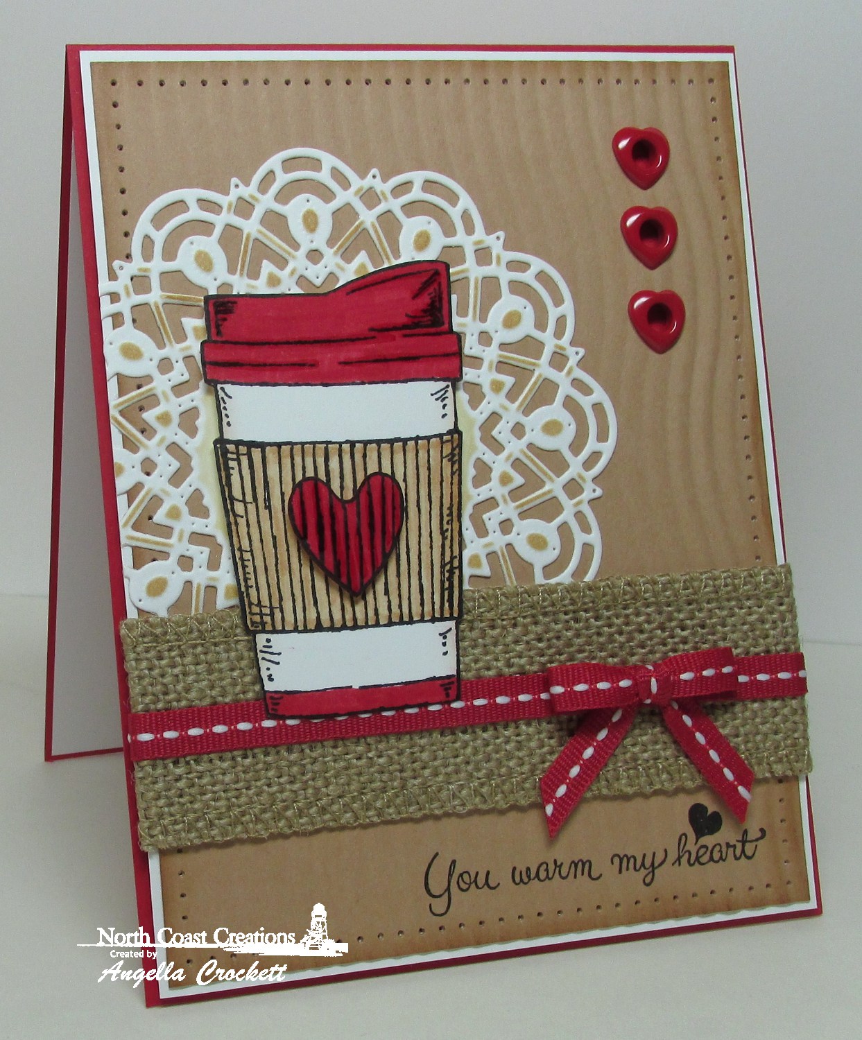 Stamps - North Coast Creations Warm My Heart, Our Daily Bread Designs Custom Doily Dies
