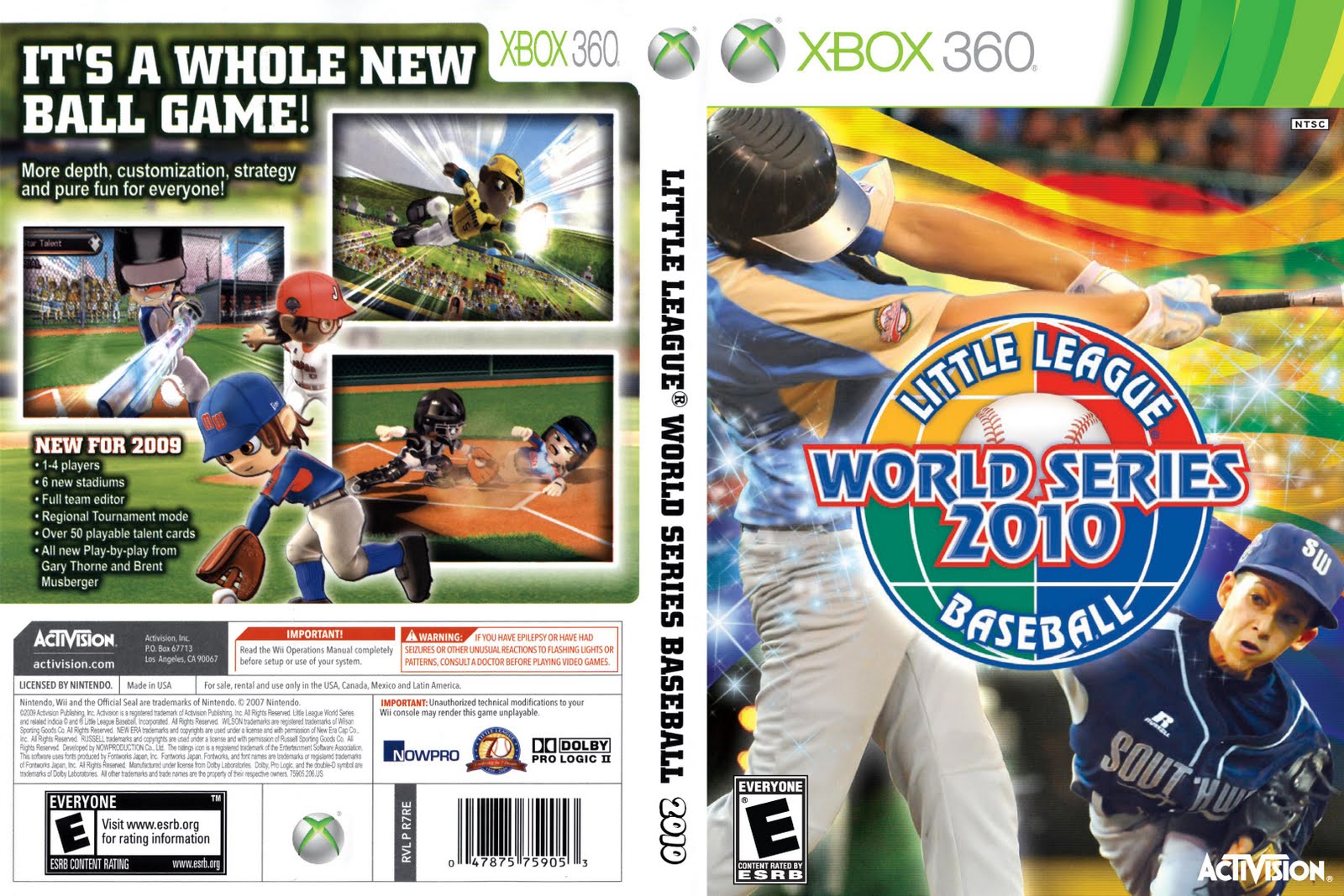 Games Covers Little League World Series Baseball Xbox 360