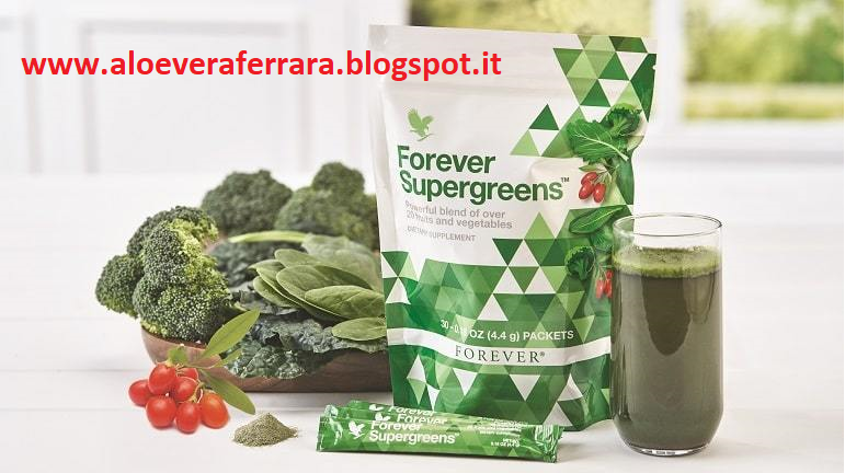 FOREVER SUPERGREENS, l'integratore di verdure da portare sempre con te per fare il pieno di antioss