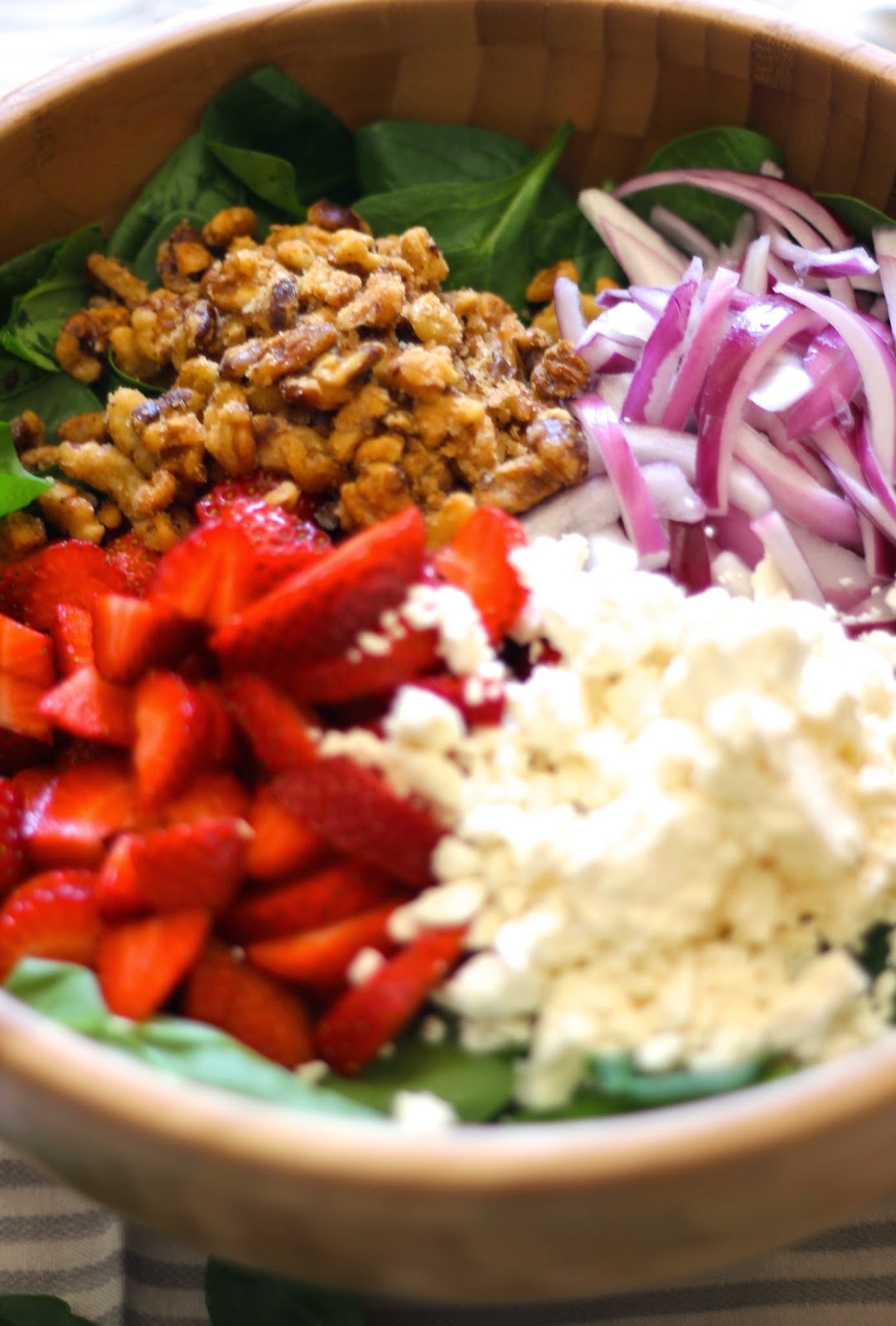 ValSoCal Strawberry Salad with Feta Cheese