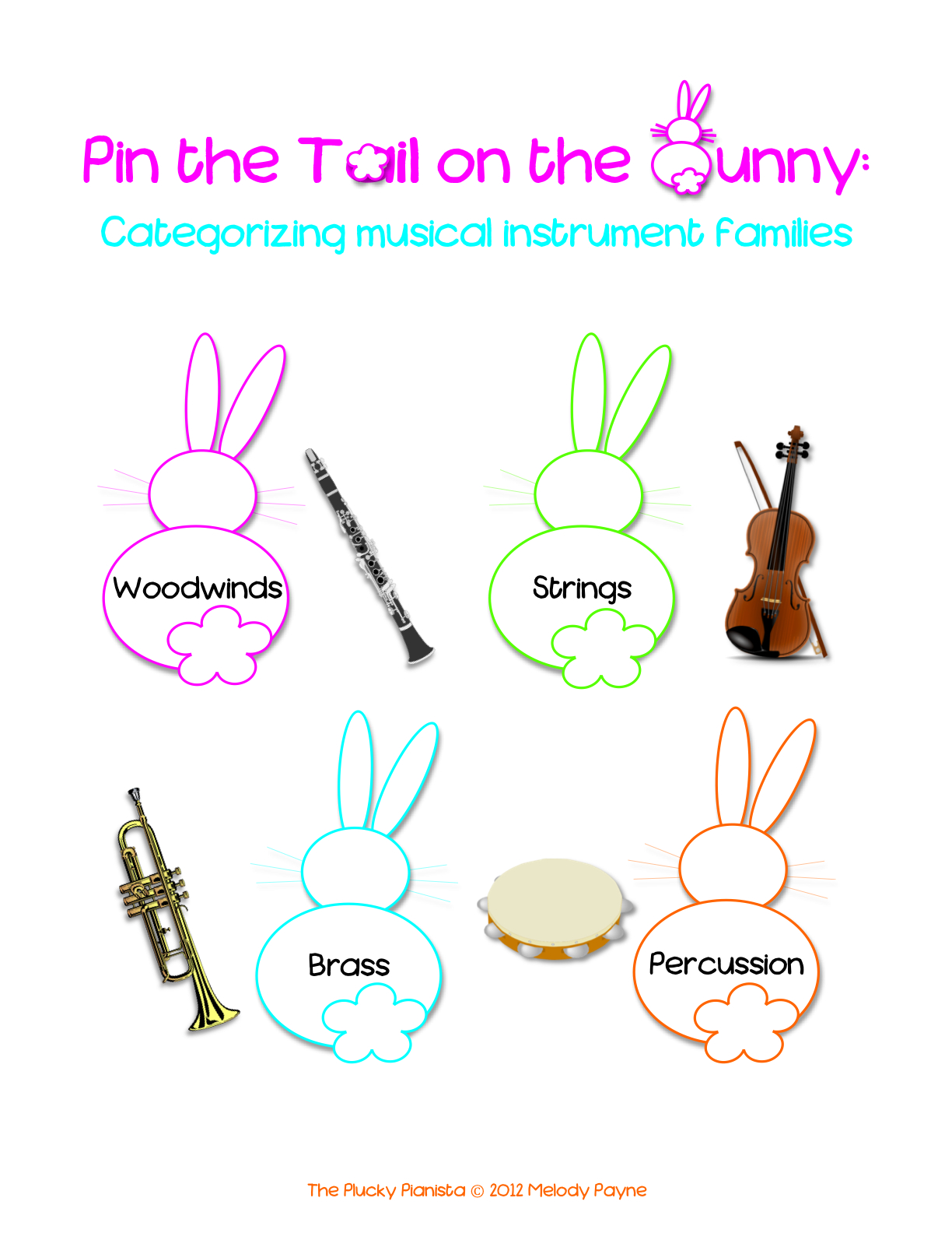Pin the Tail on the Bunny Categorizing Musical Instruments