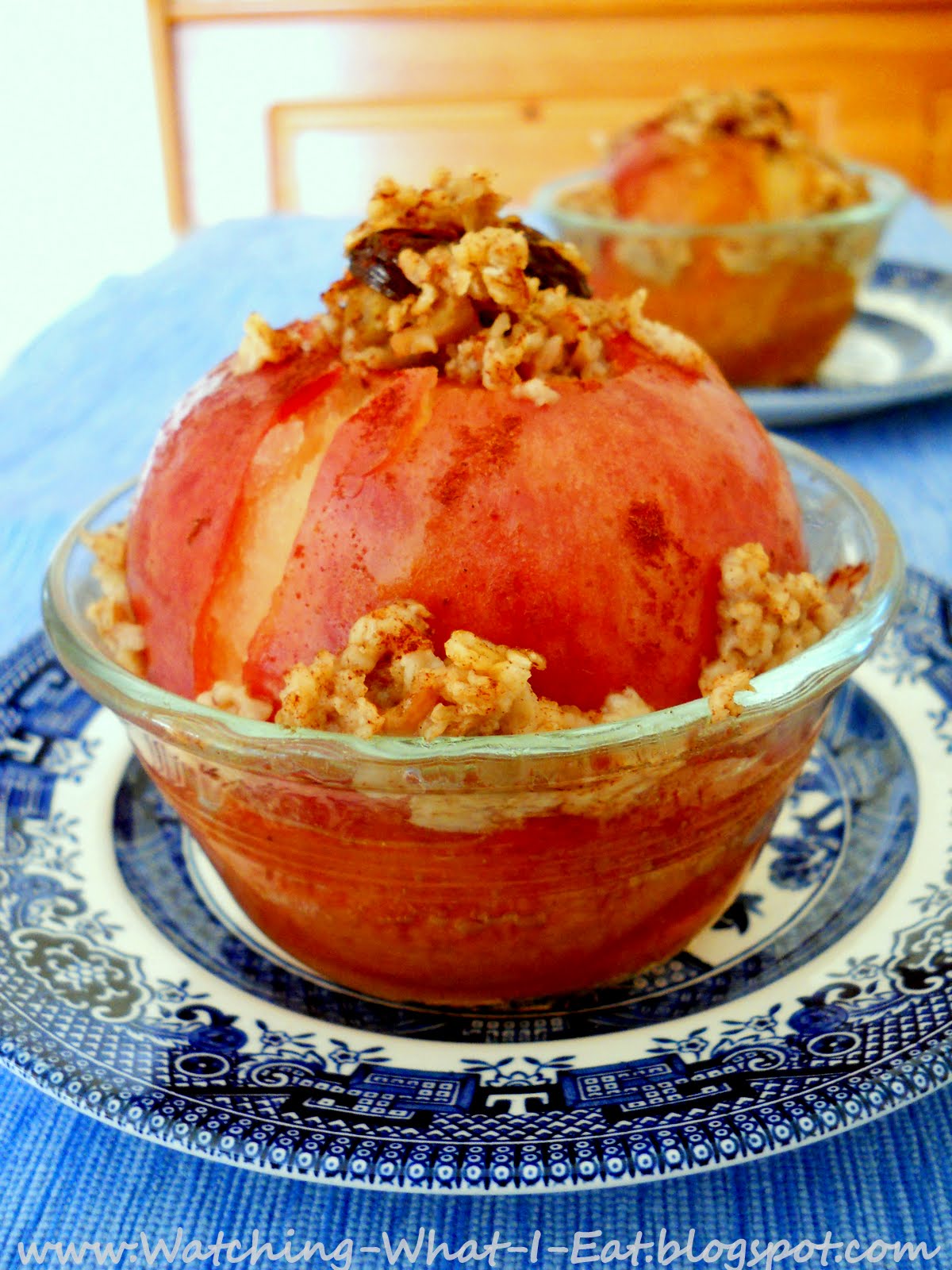Watching What I Eat LowCal Baked Breakfast Cinnamon Apples with