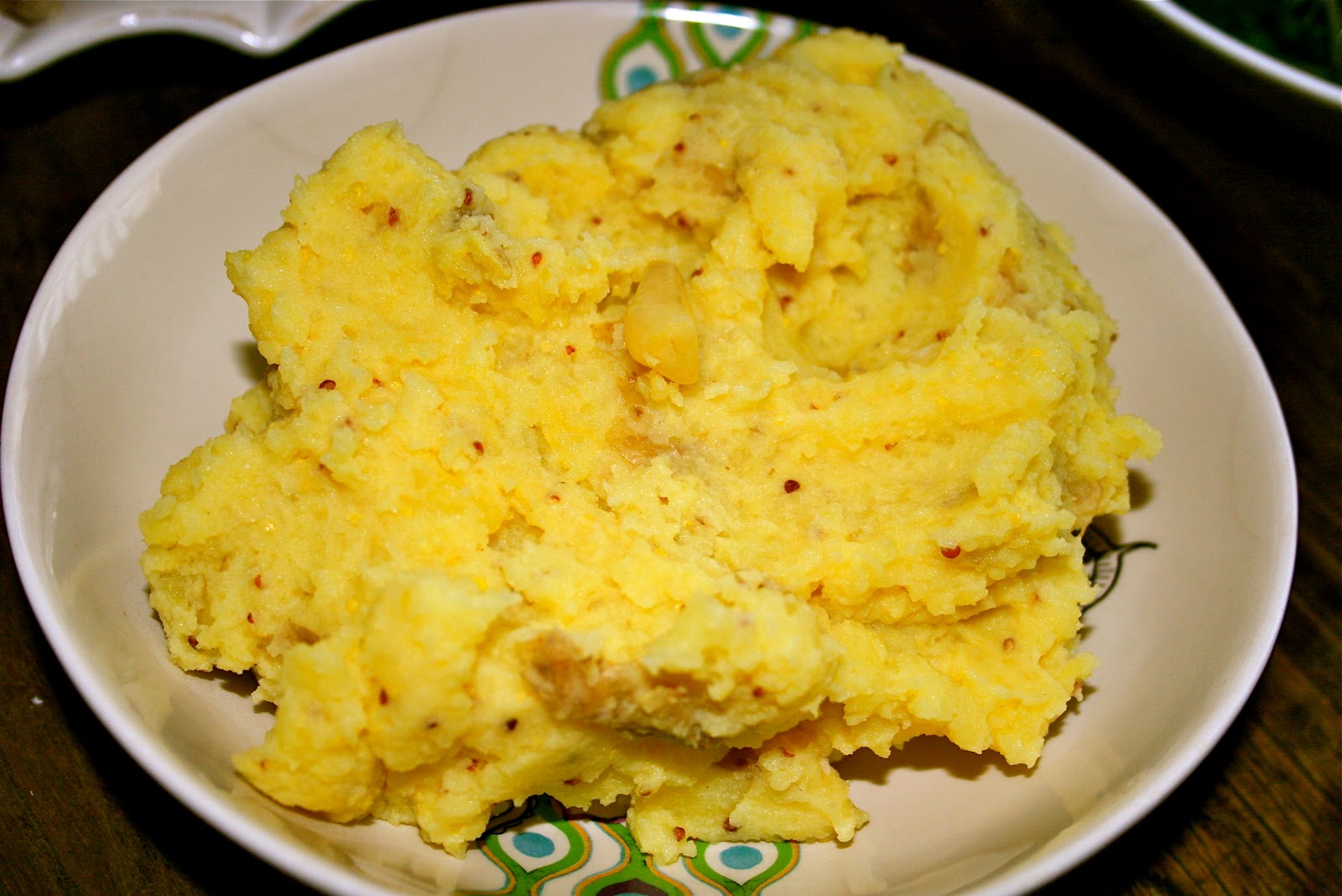 Cooked By Sara Mae Roasted Garlic Mustard Mash