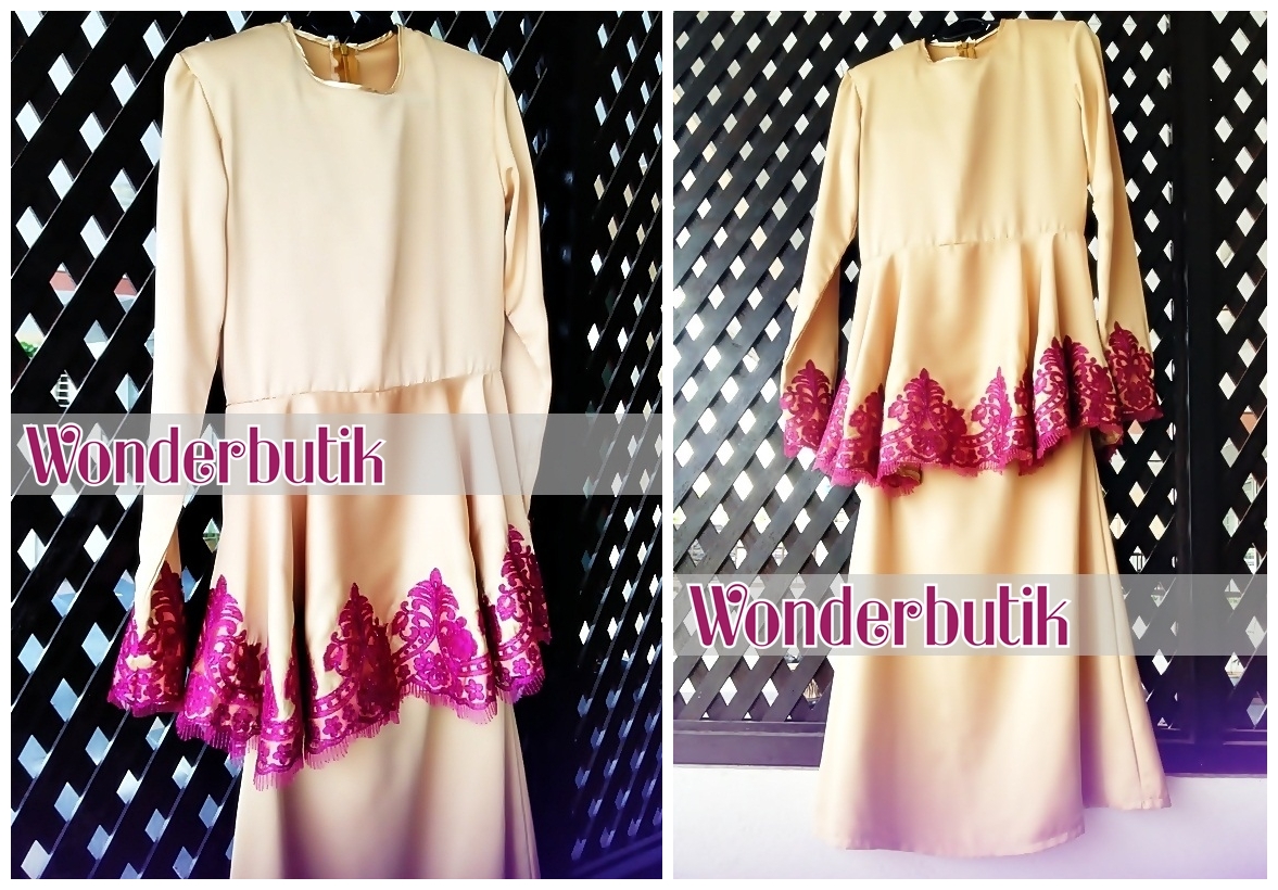 lacey peplum size s yang digayakan model mini kurung lacey peplum