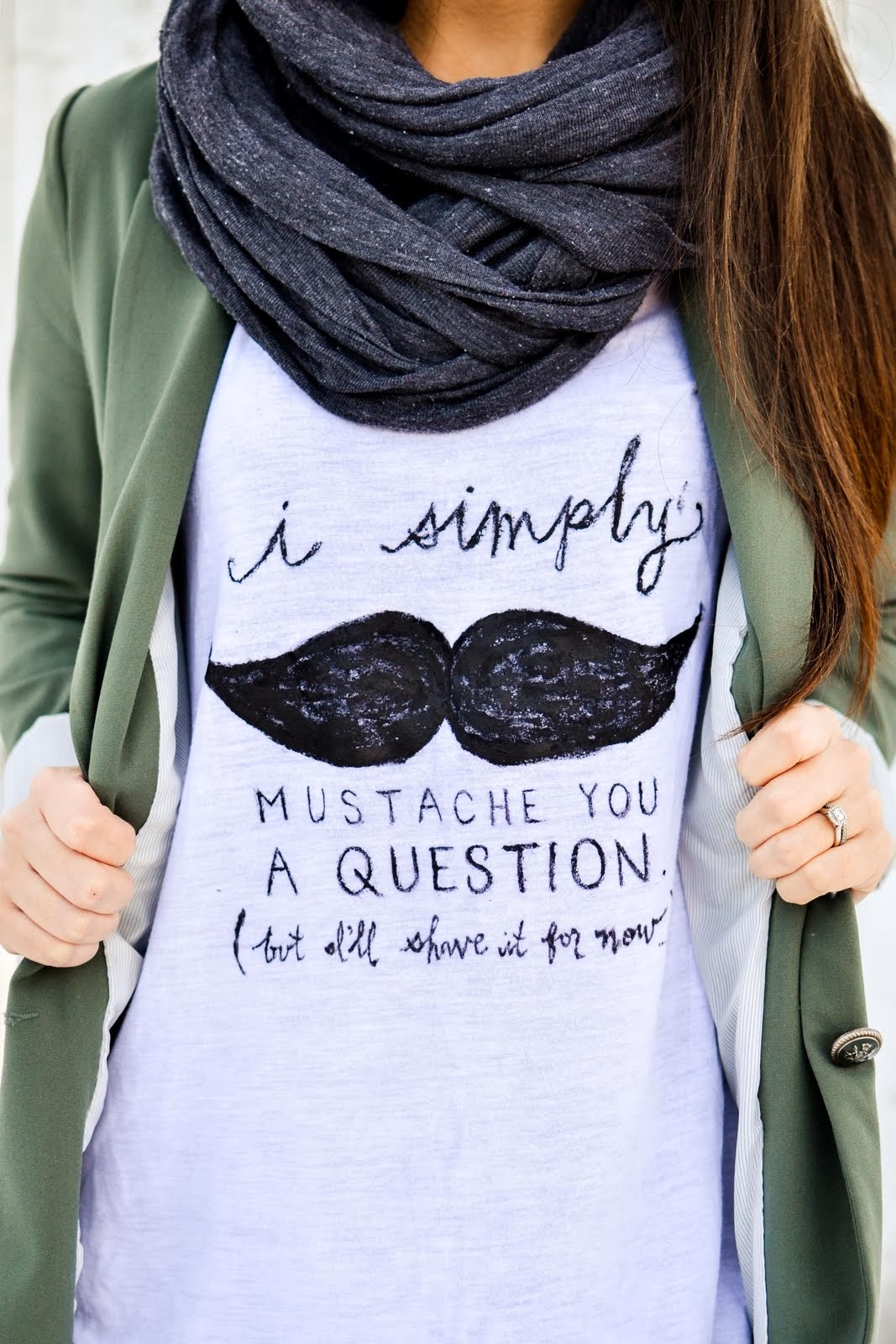 p.s.♡ movember diy acrylic paint tshirt makeover