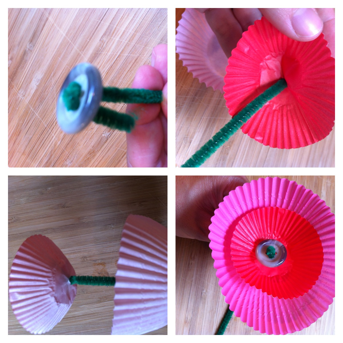 A Childhood List 118) Baking Cup Paper Flowers