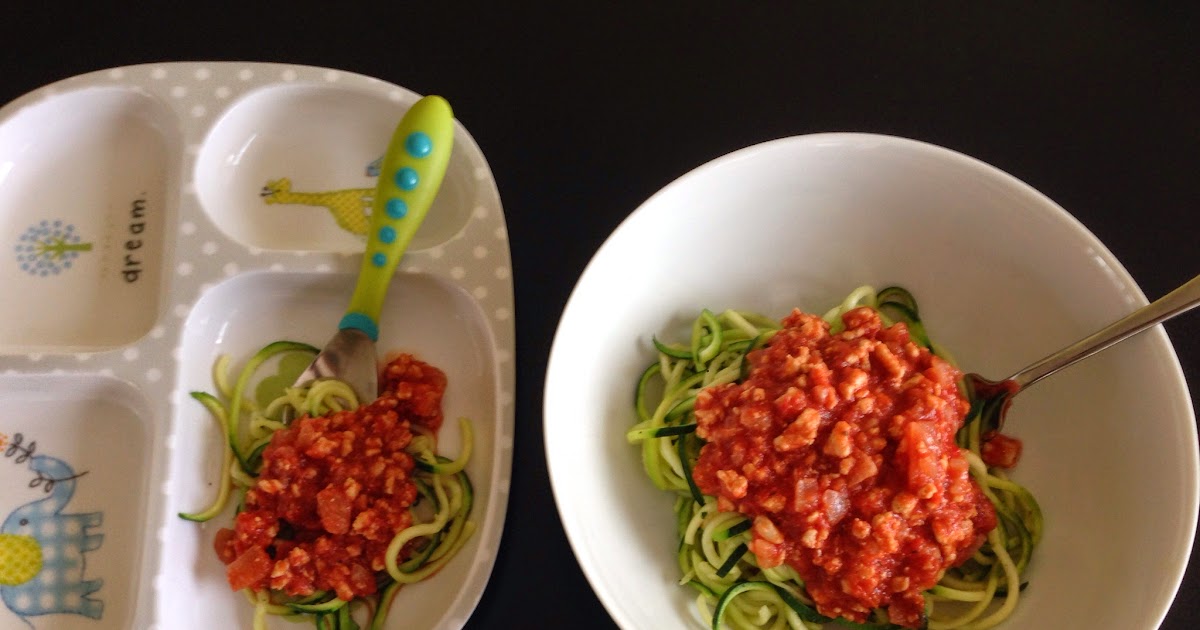 Mom as Rx Homemade Spaghetti Sauce with Zucchini Noodles (zoodles!)