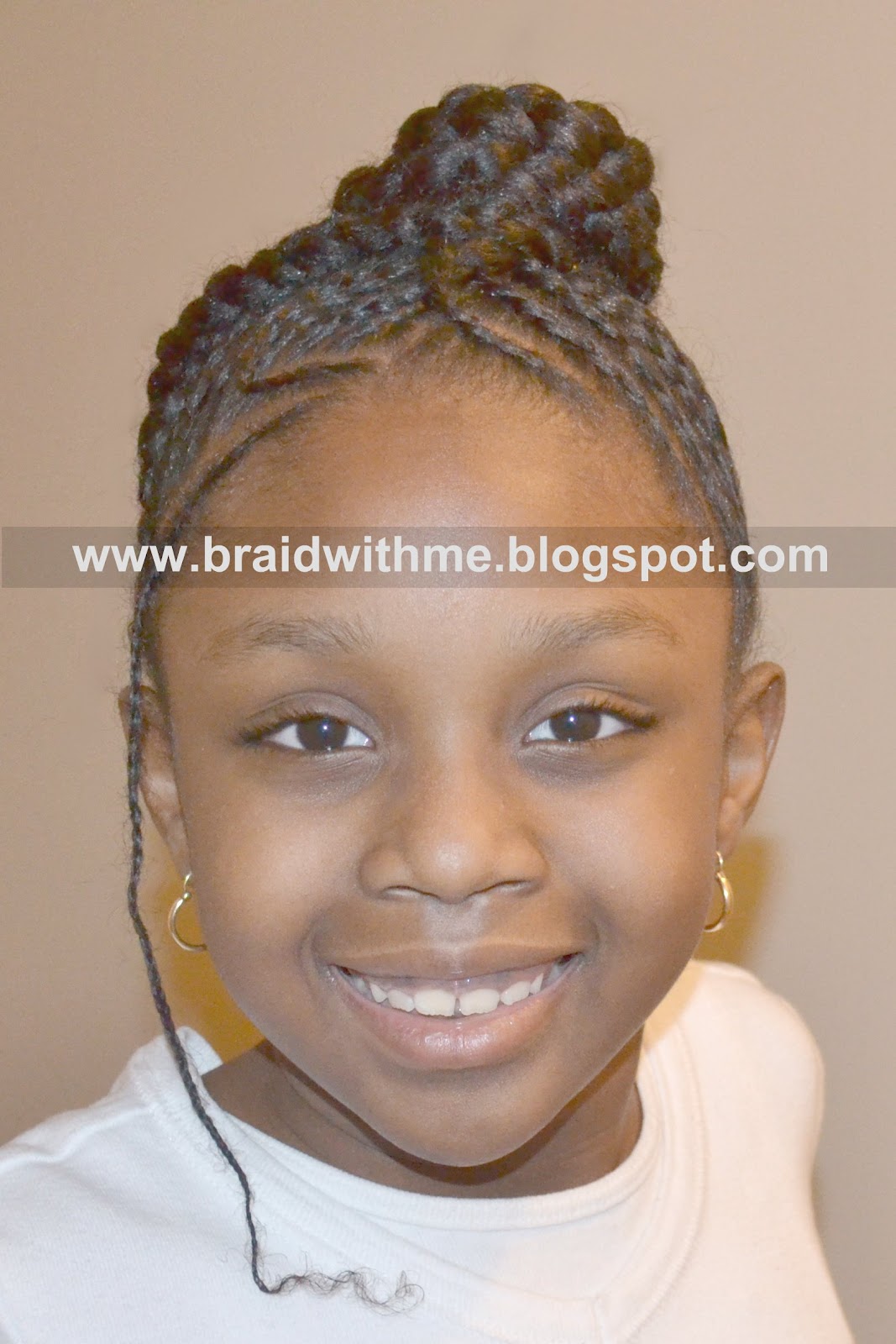 Braided Hairstyles For Black Women With Natural Hair Braided & Protected - Protective Hair Style on Child's Natural Hair