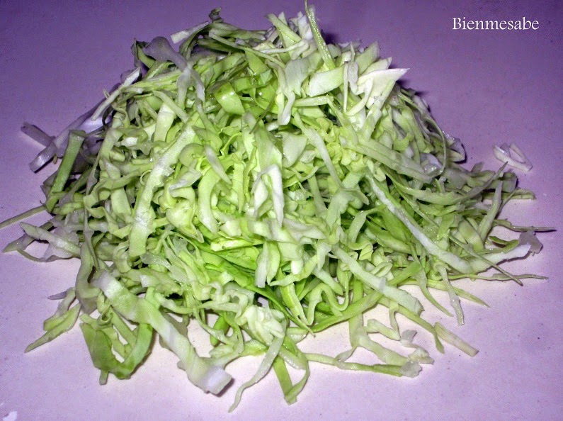 corte chiffonade