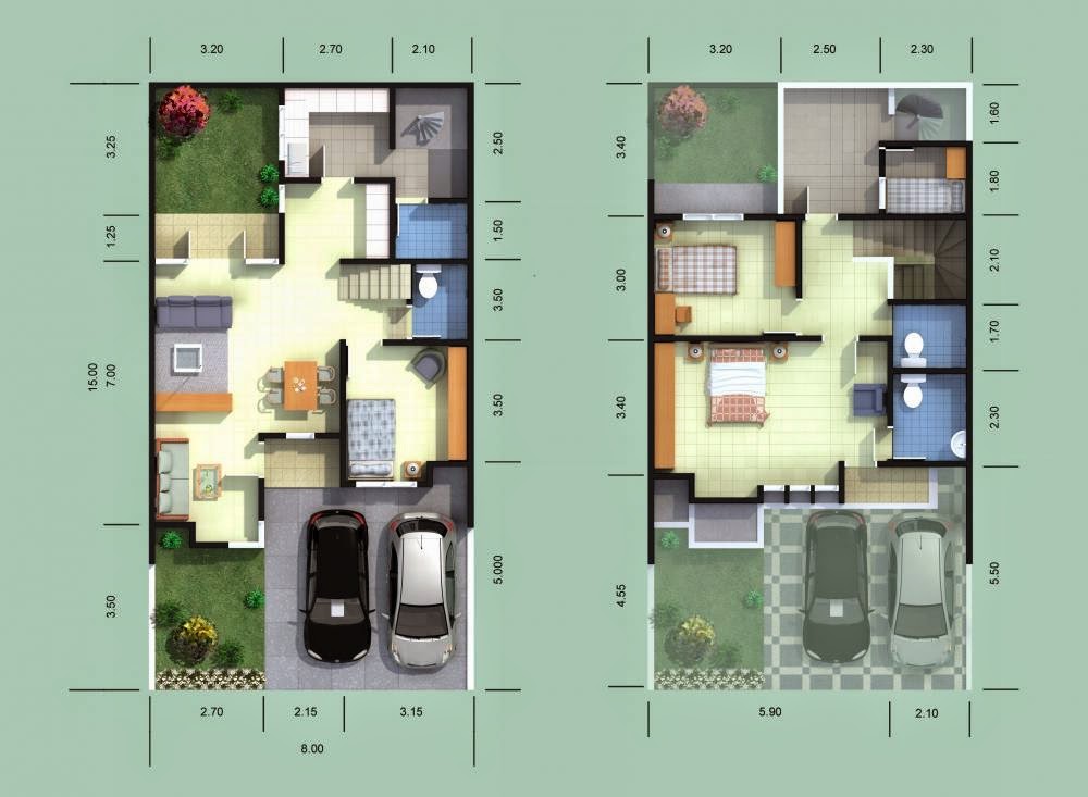 Desain Rumah Minimalis 2 Lantai 8 X 15 - Gambar Foto Desain Rumah
