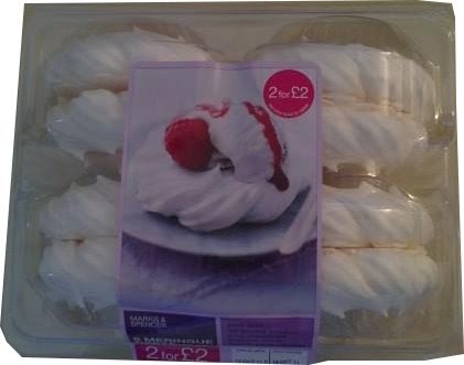 Diets and Calories: 8 Meringue Nests, Marks and Spencer