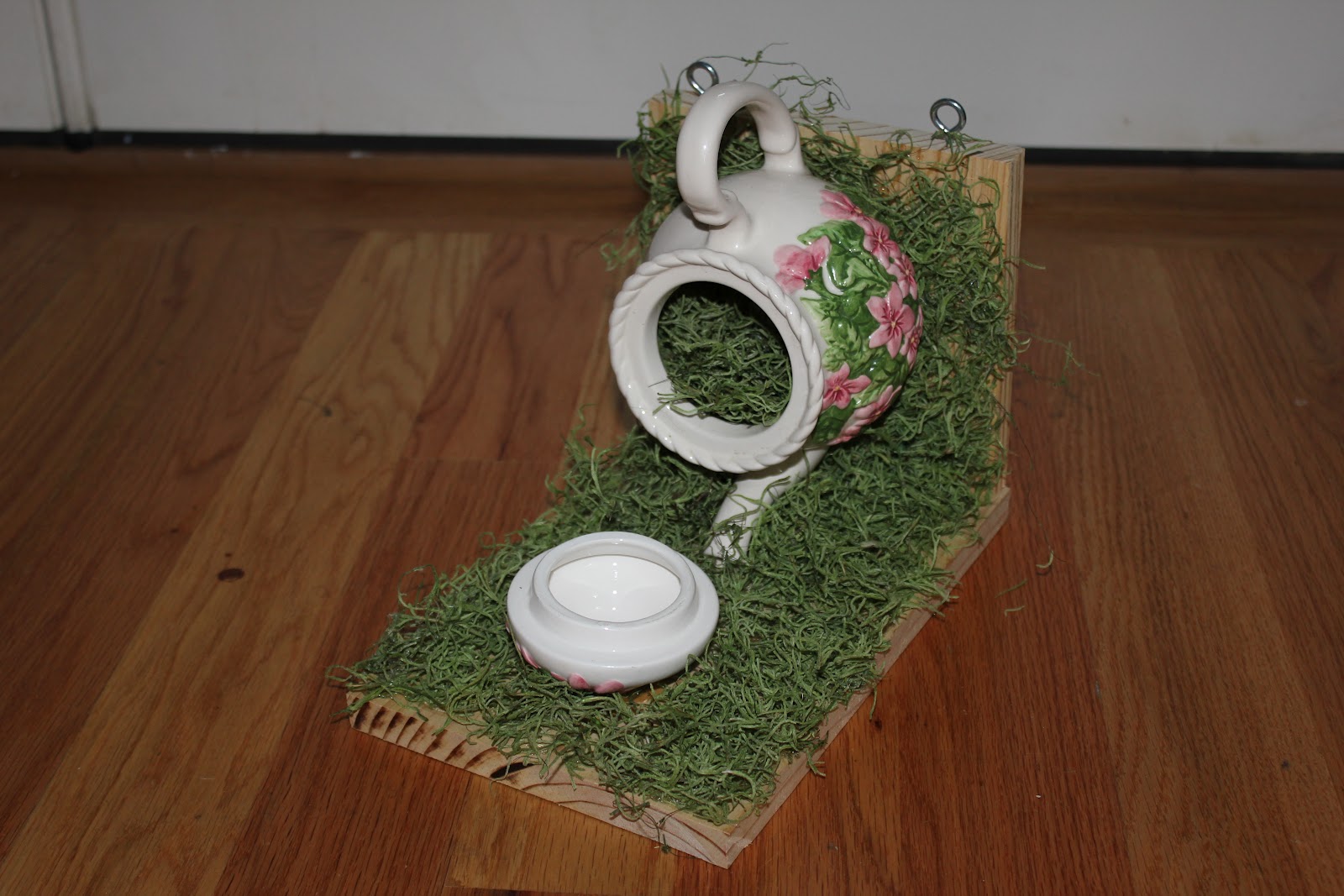 Little Miss Bella's Closet Teapot bird house tutorial