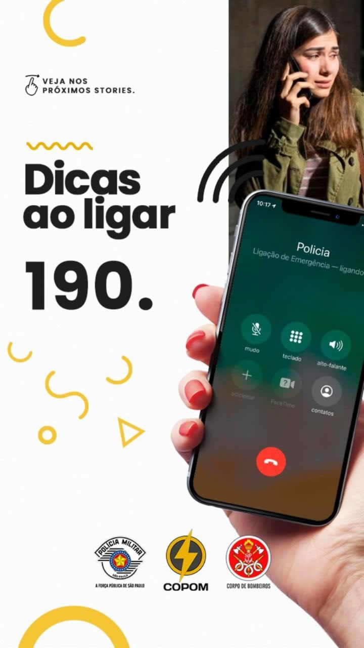 DICAS AO LIGAR PARA 190