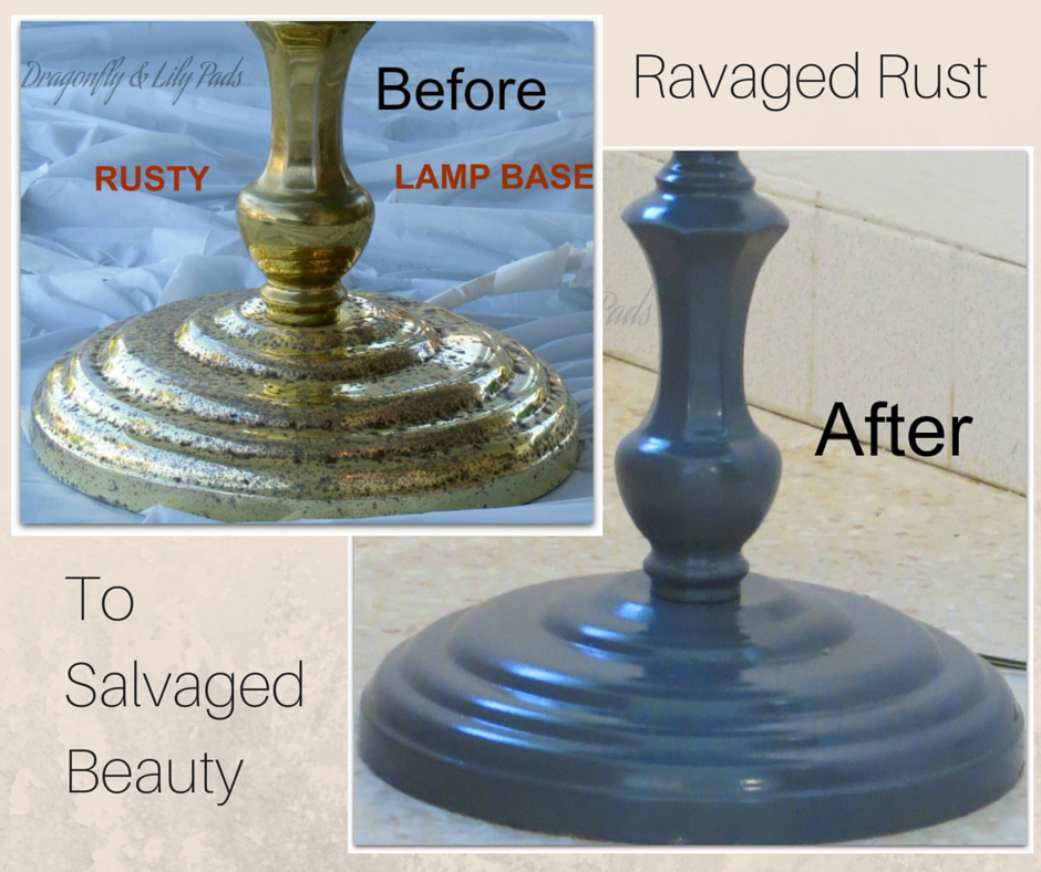 Before and After, Rust Ravaged to Salvaged Beauty, Rust, Brass, Gray