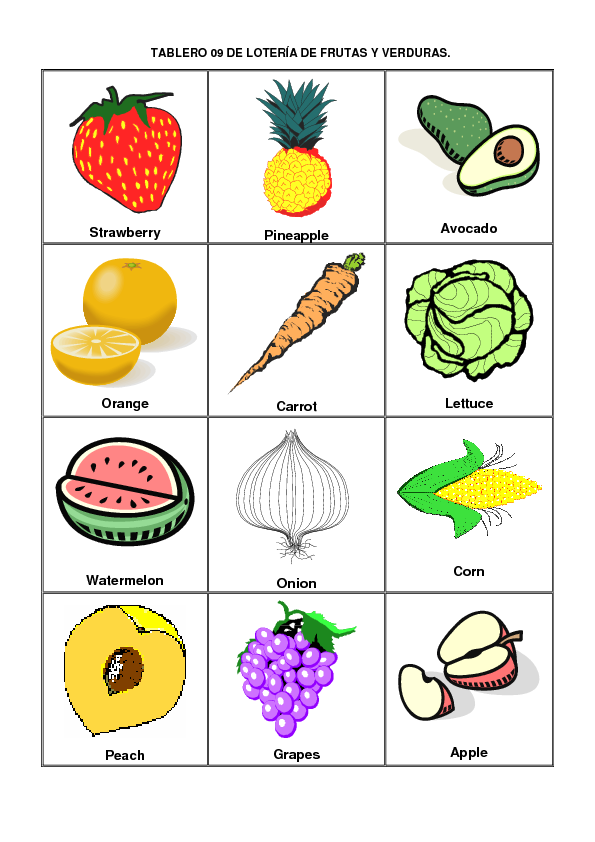 Game of Fruits ~ Playing and learning in English