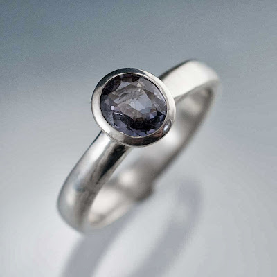 purple spinel ring