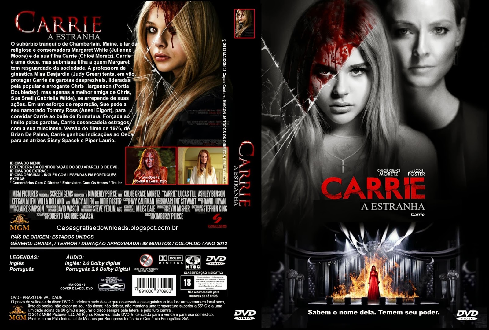 Carrie 2013 Hindi Dual Audio 720p BluRay 900MB ESubs