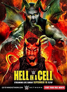 Poster Of WWE Hell In A Cell PPV 16th September 2018 HDTV 480P 300MB