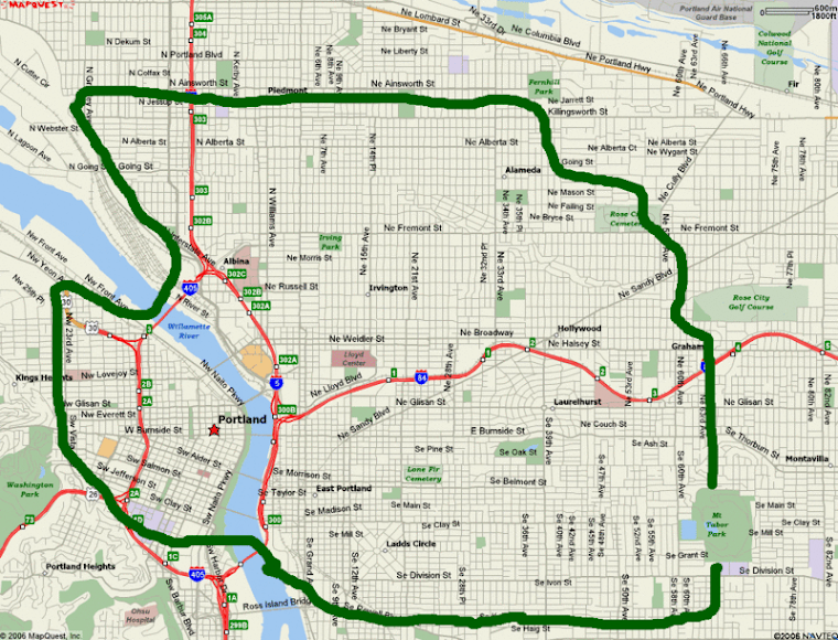 Map of Portland
