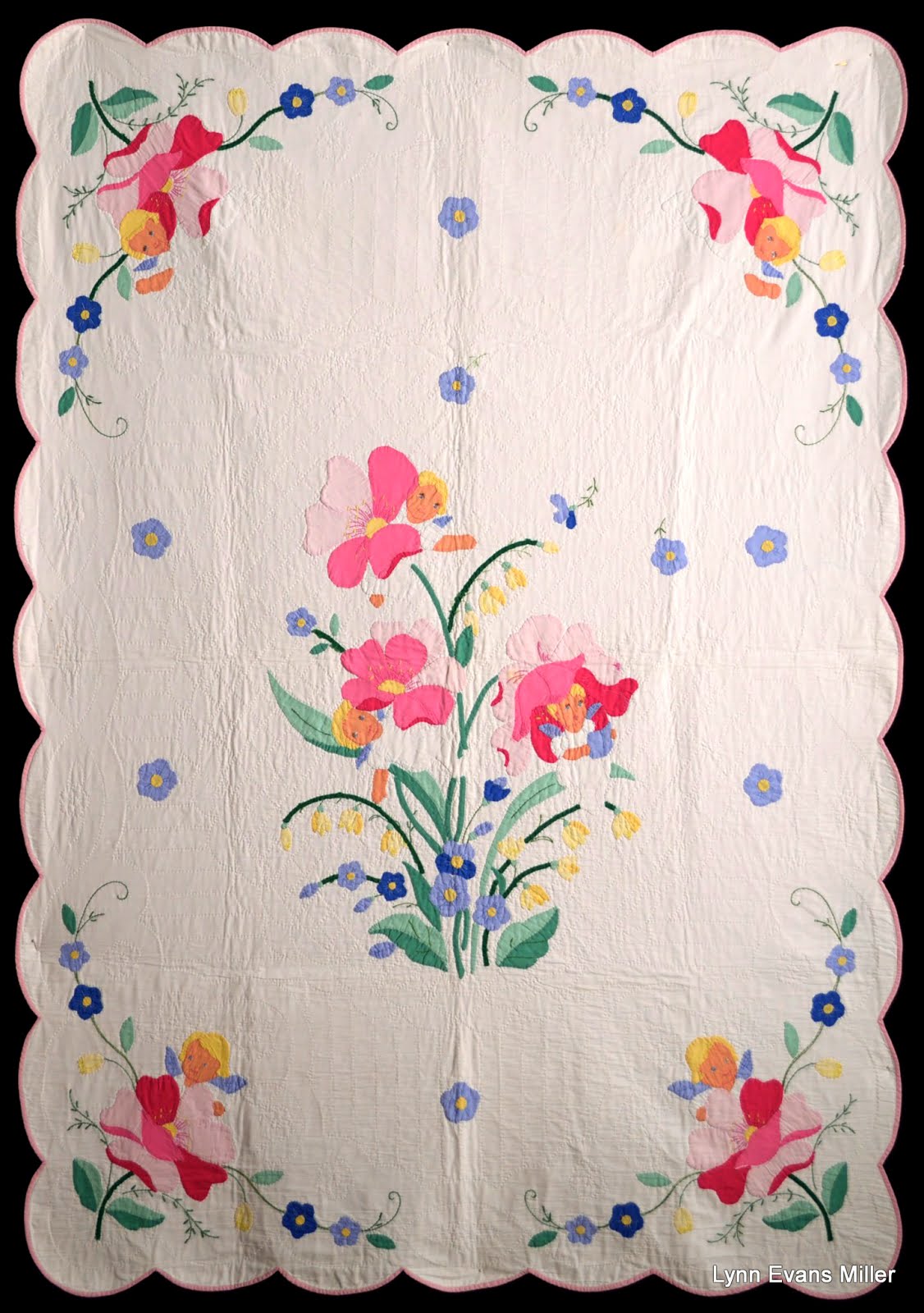 QuiltsVintage and Antique Angel Child Antique Crib Quilt