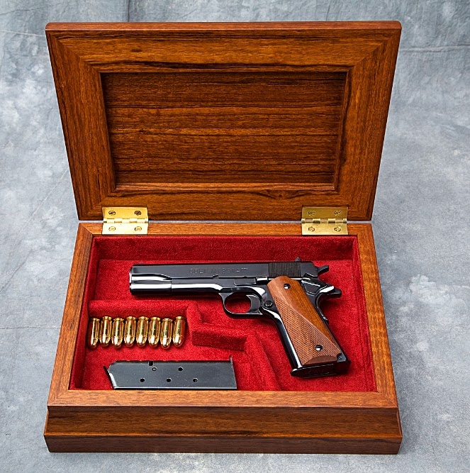 TINCANBANDIT's Gunsmithing Making a Pistol Display Box 2nd Attempt