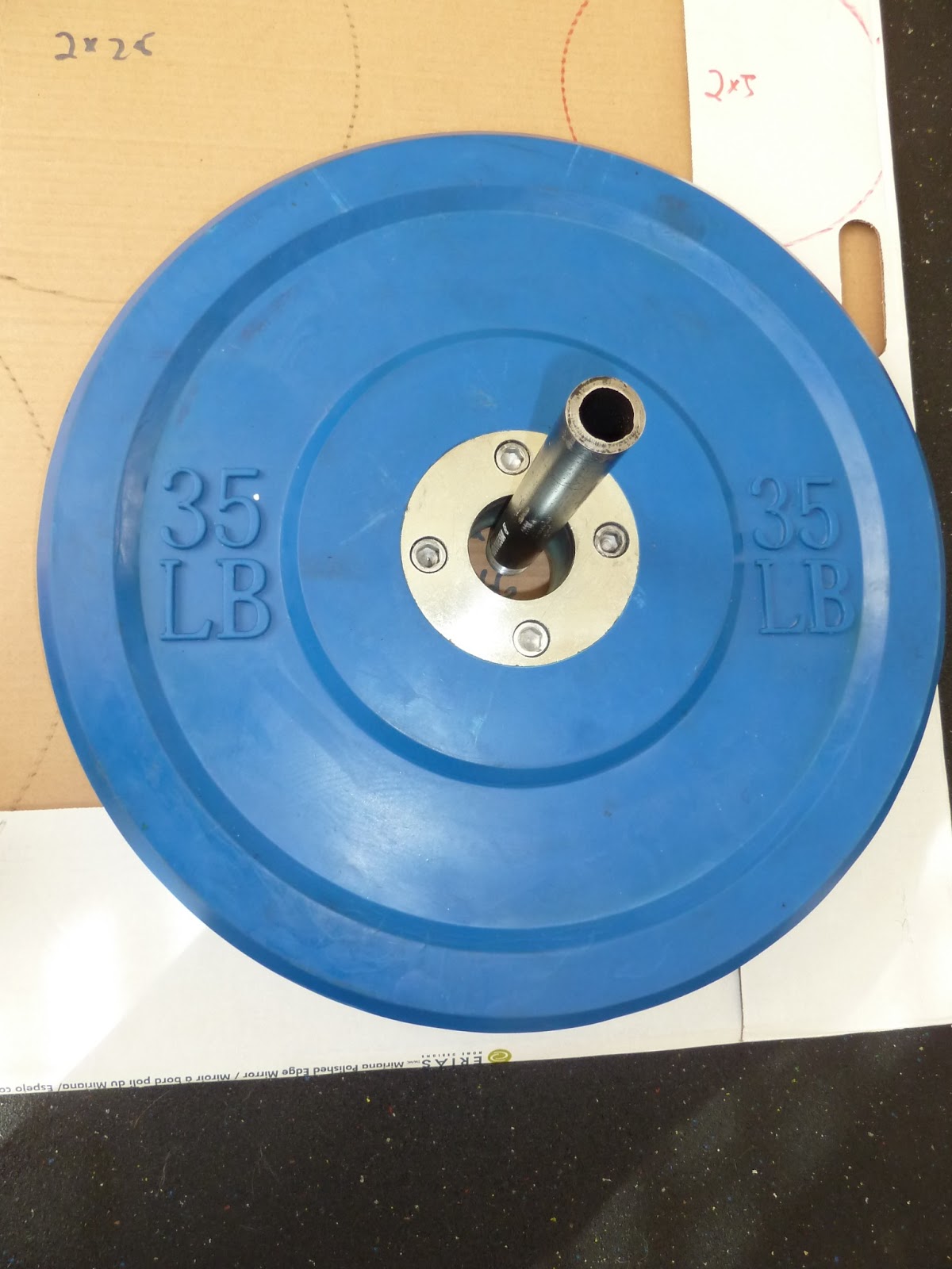 I Love Stuff DIY wallmounted weight plate storage