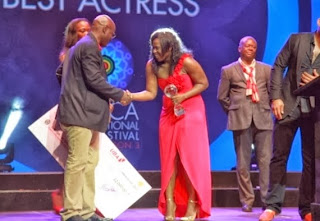 Uche Jombo wins Best Actress Award