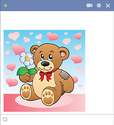 Lovely teddy bear image for Facebook