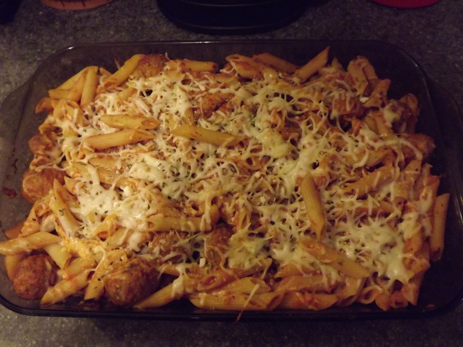 Burnt Out Mom Make Ahead Baked Penne Spaghetti