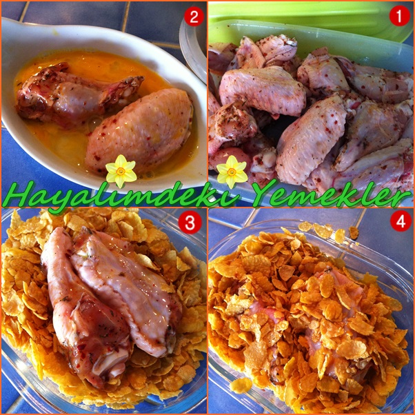 Firinda Balli Tavuk Kanat Tarifi Nasil Yapilir Resimli Yemek Tarifleri