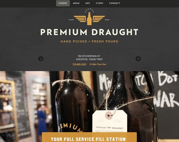 Prmium Draught big image website