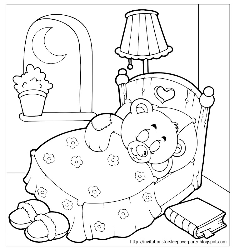 INVITATIONS FOR SLEEPOVER PARTY title=