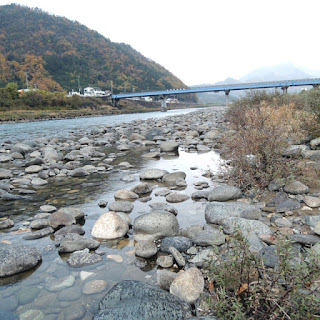 長良川美濃市付近　下流へ