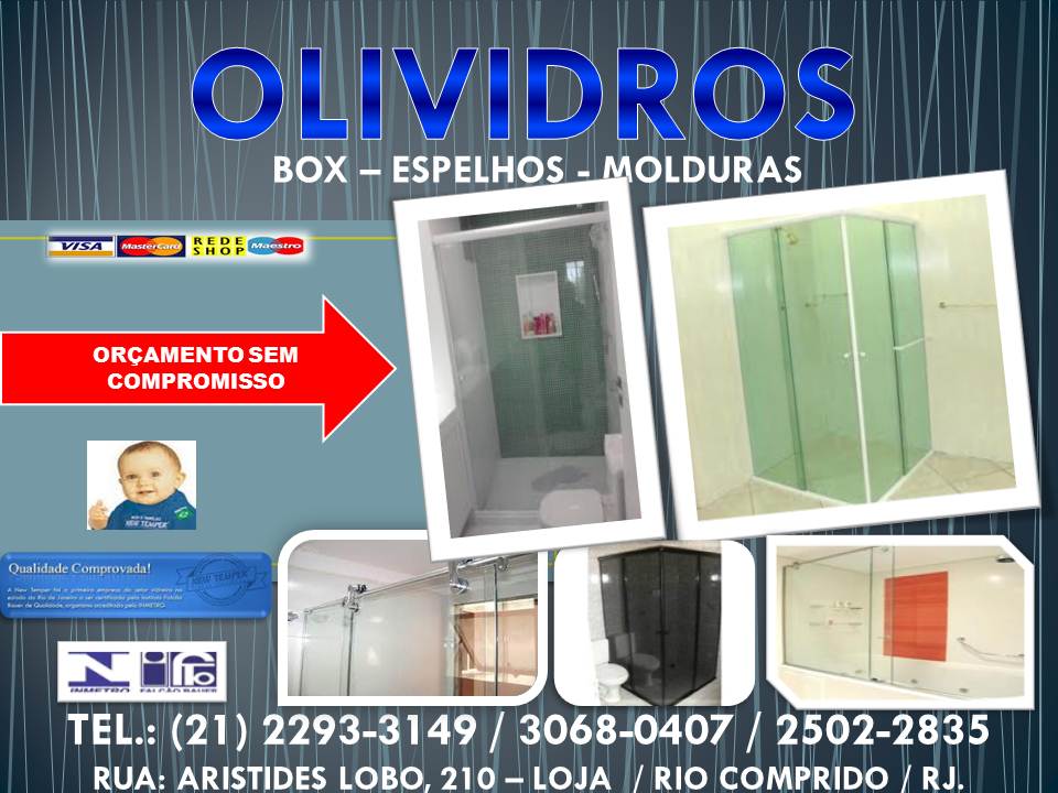 BOX NEW TEMPER PARA BANHEIROS  Fones: (21) 2293-3149 / 3068-0407