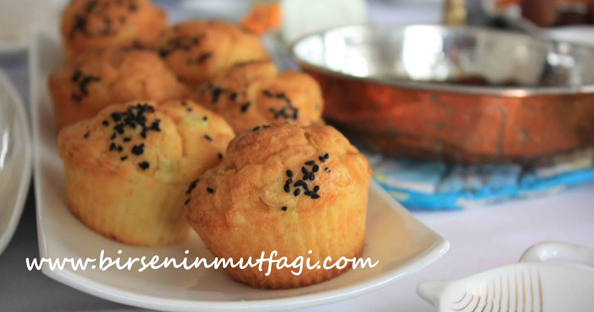 BİRSENCE RESİMLİ YEMEK TARİFLERİ PIRASALI KEK PIRASALI MUFFİN