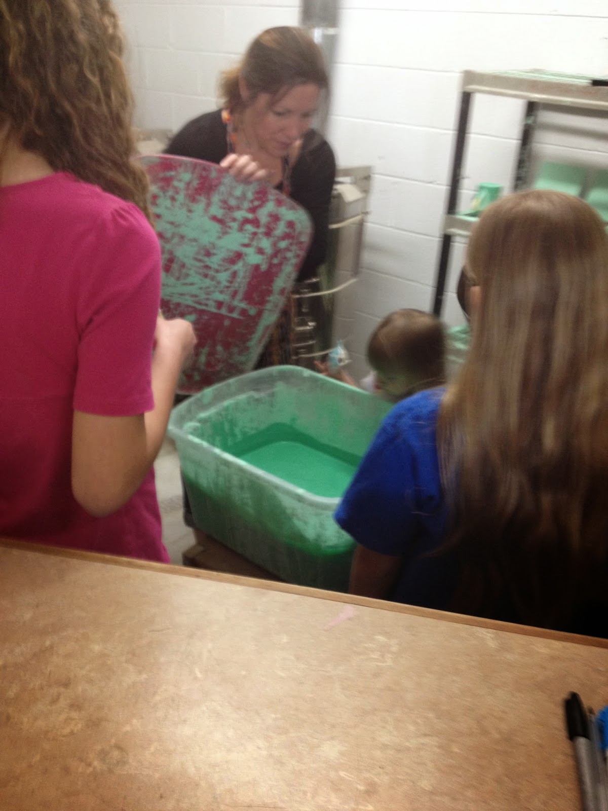 A Slice of Smith Life 7 Quick Takes Painting Pottery Field Trip