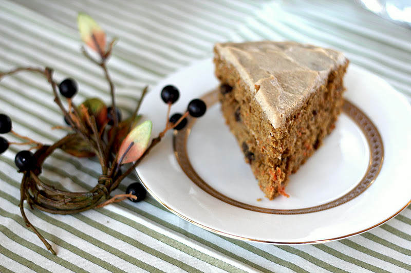 chockohlawtay Carrot Cake with MapleCinnamon Frosting
