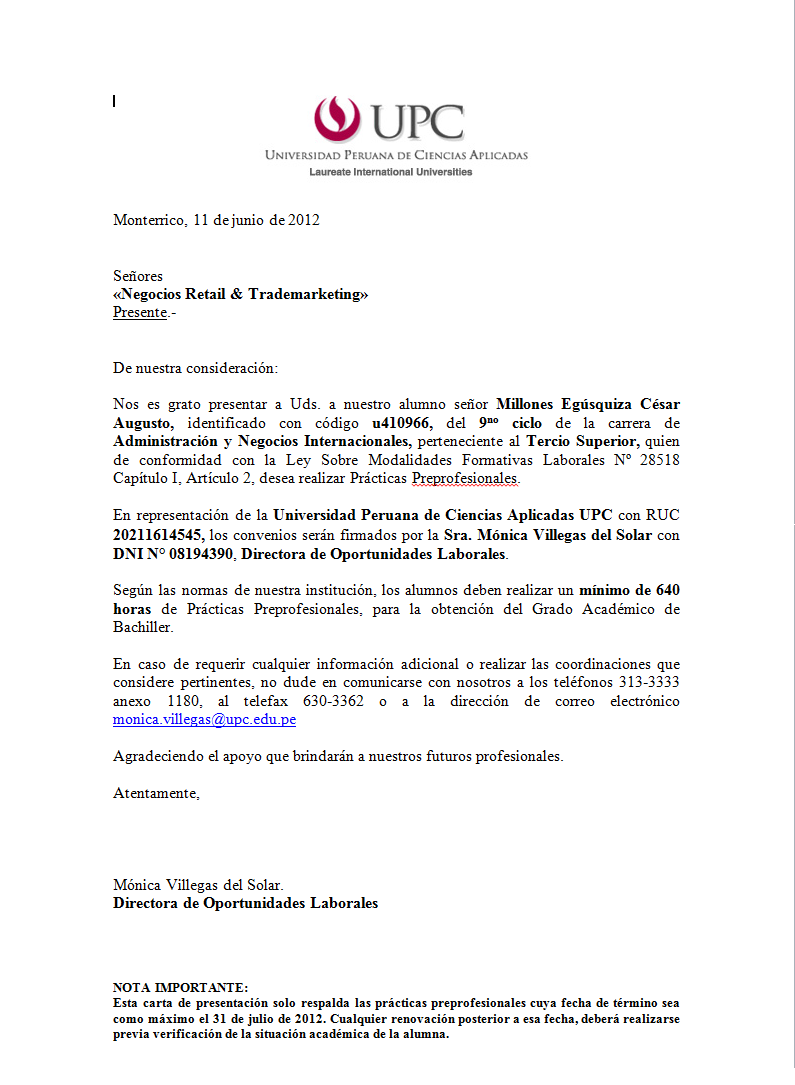 mi blog personal carta de presentaci 243 n upc carta de presentacion personal