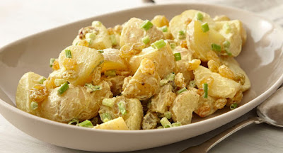 Salada de Batata com Curry (vegana)