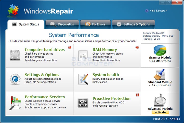 The Professional Windows Fix Tool