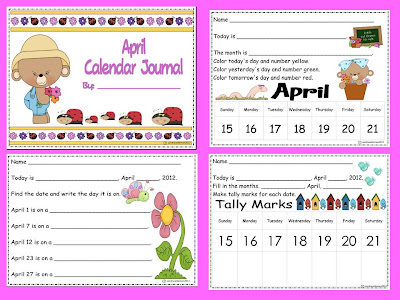 Classroom Companion: Math Calendar Journal