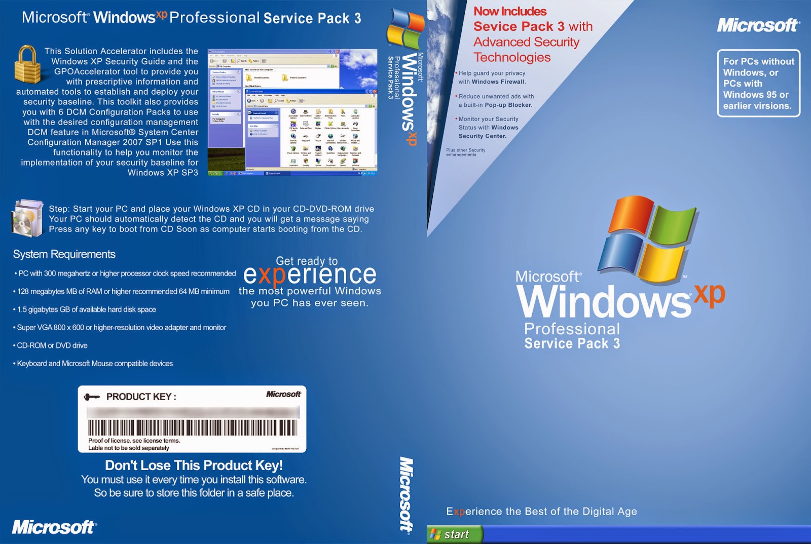 Windows XP Pro SP2 (32-Bit) Bootable ISO Image Free Download