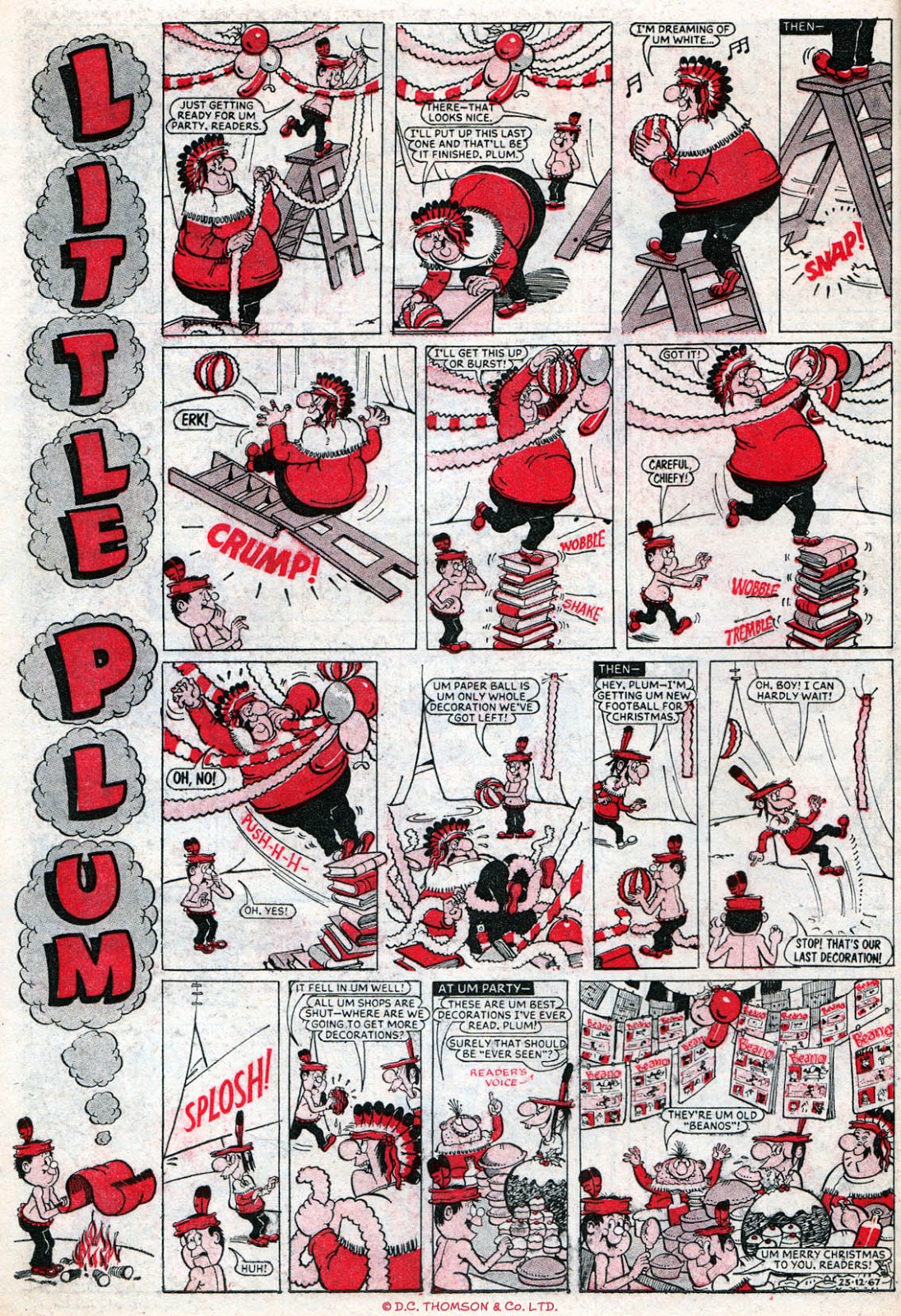 BLIMEY! The Blog of British Comics The Christmas BEANO (1967)