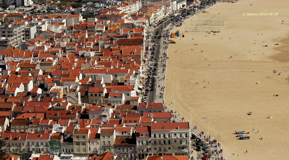 Partial view from Nazaré beach