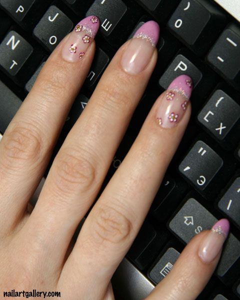 Nail Art: Natural Nail Designs : Color Combination Of Pink And White Natural Nail Designs : Color Combination Of Pink and White Nail Polish. - Nail Art: Natural Nail Designs : Color Combination Of Pink And White