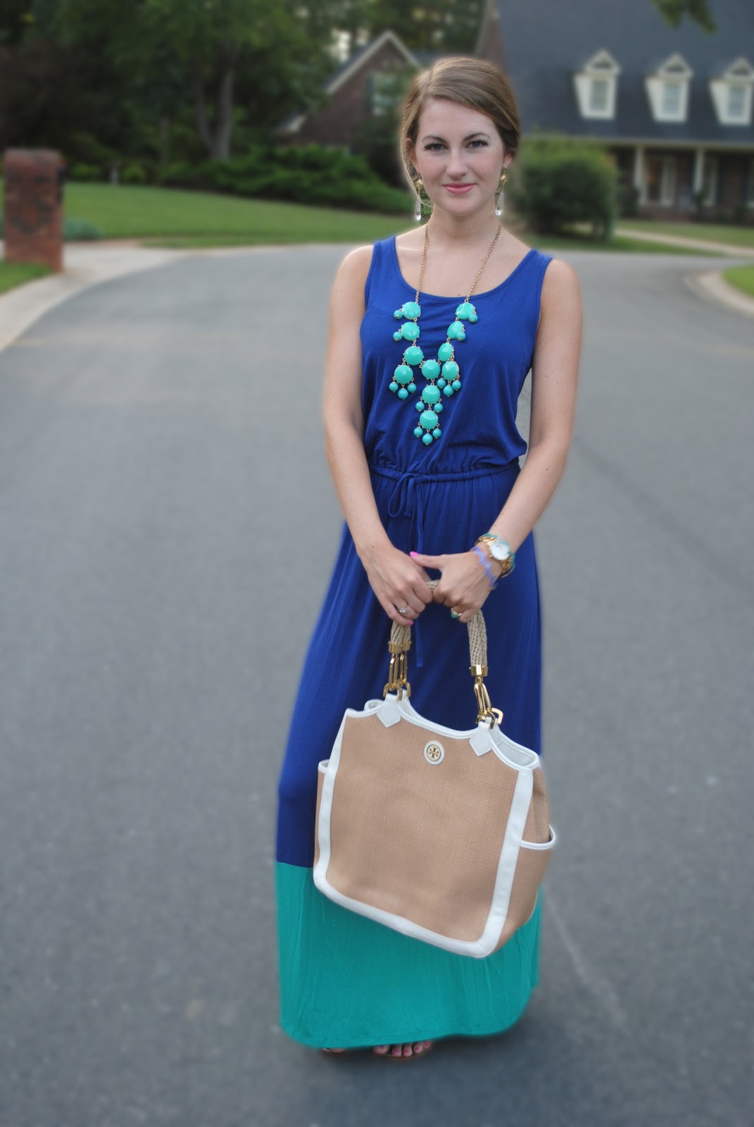 Southern Curls & Pearls Teal Cobalt