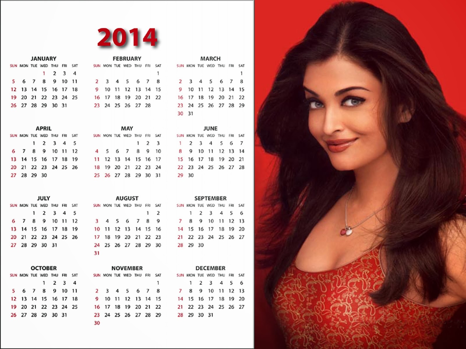 Aishwariya Rai Calender Rocking Aishwariya Rai Calender Rocking