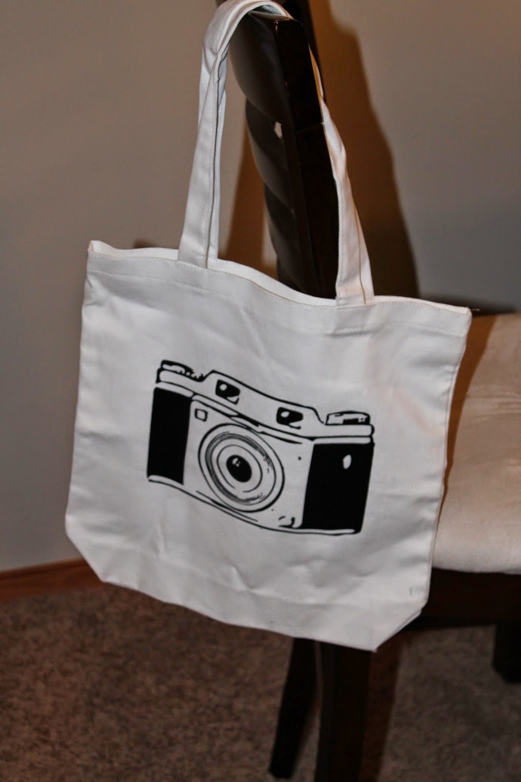 Lyndi's Projects Ironon Camera Tote Bag
